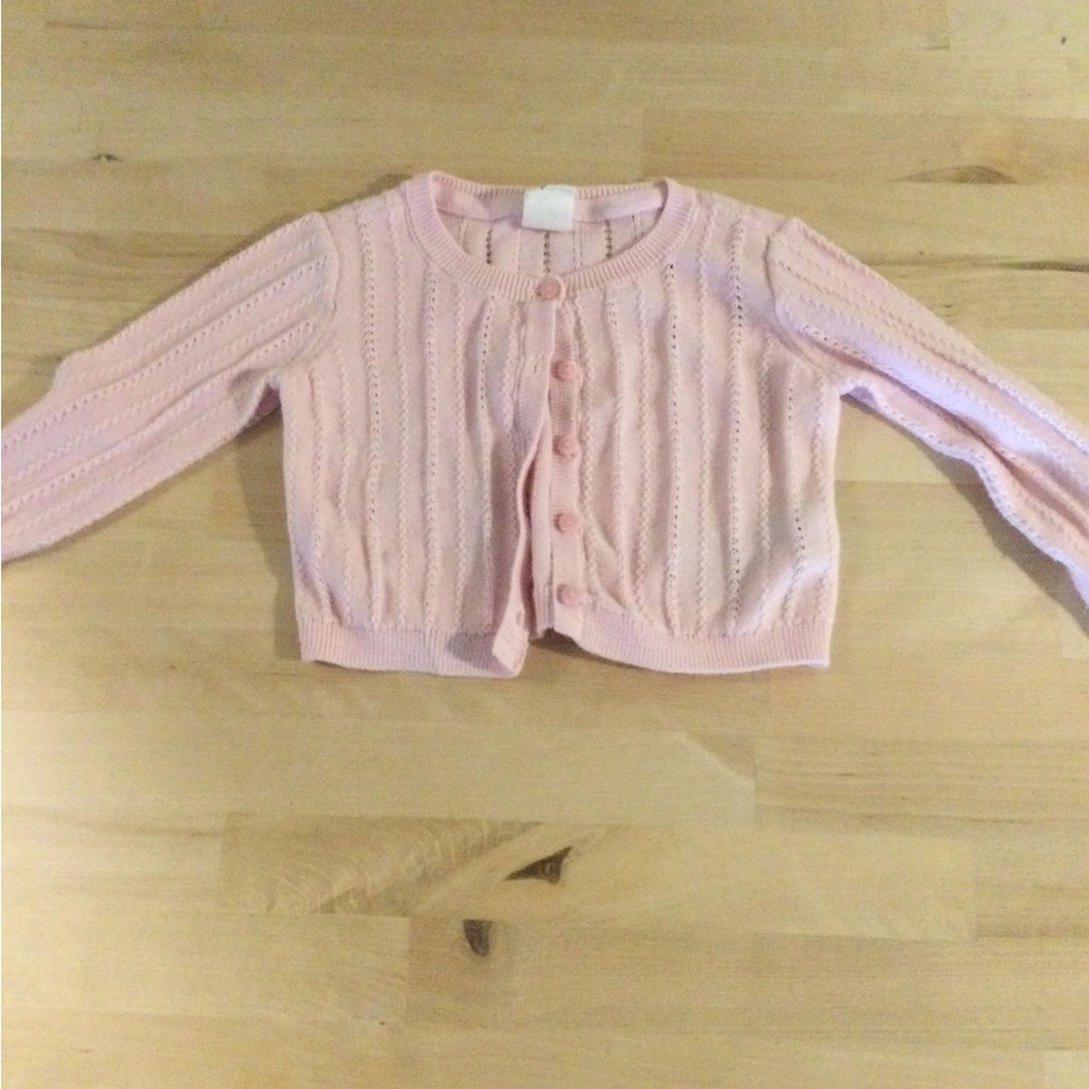 GAP Kids Soft Pink Knit Cardigan